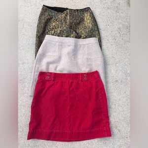 Ladies skirts 3 pieces, Loft, J.Crew, size 4, bundle price.